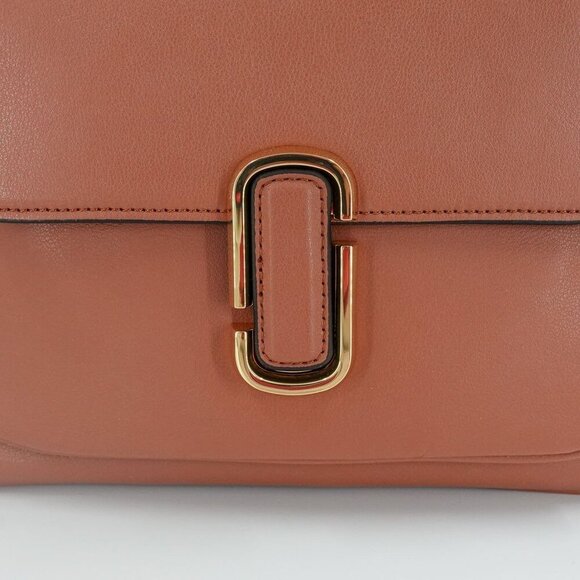 Marc Jacobs The J Marc Chain Mini Satchel Bag Brown - Picture 9 of 16